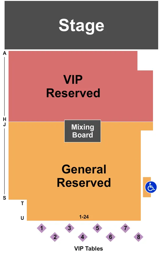 END STAGE 2 Seating Map Seating Chart