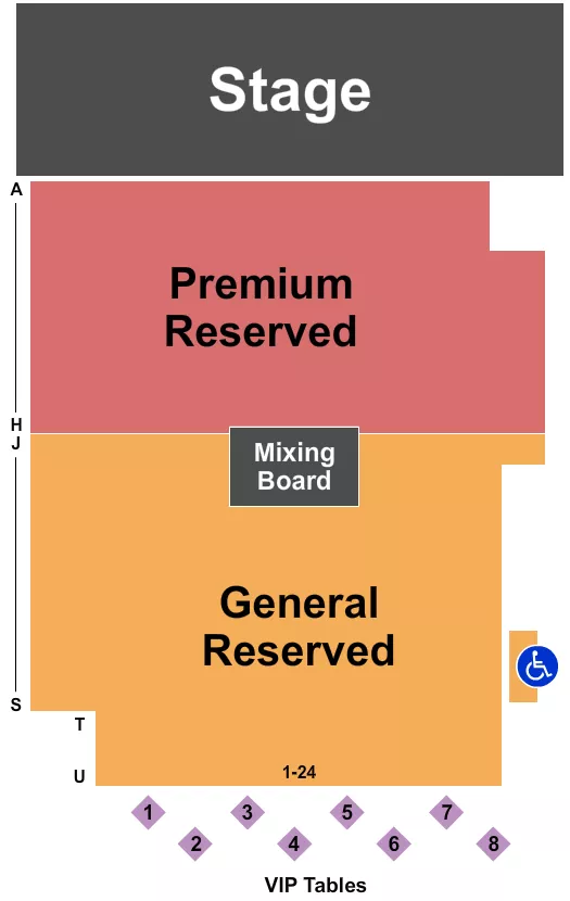 END STAGE 3 Seating Map Seating Chart