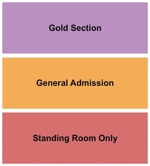 END STAGE Seating Map Seating Chart