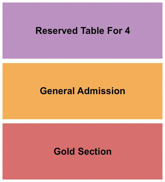 GOLD GA RSV TABLE Seating Map Seating Chart