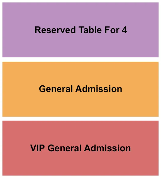 VIP GA RES TABLE Seating Map Seating Chart
