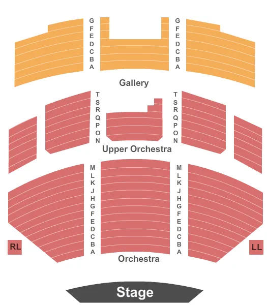 END STAGE Seating Map Seating Chart