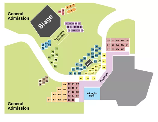 GA PREMIER 2 Seating Map Seating Chart