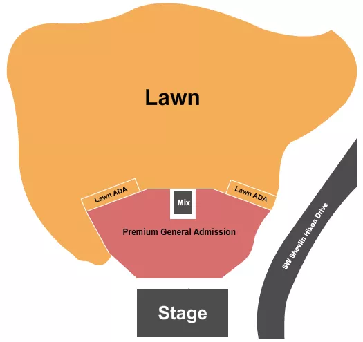 GA PREMIUM LAWN 2 Seating Map Seating Chart
