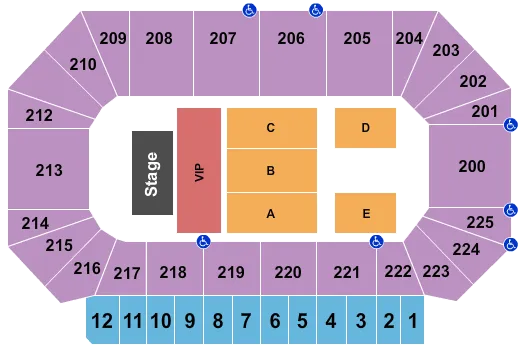 ENDSTAGE 3 Seating Map Seating Chart