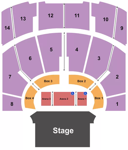 ENDSTAGE 4 Seating Map Seating Chart