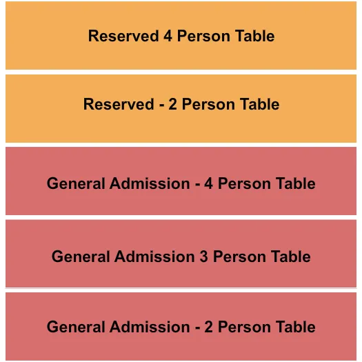 HELIUM COMEDY CLUB ST LOUIS GA RESERVED TABLES Seating Map Seating Chart