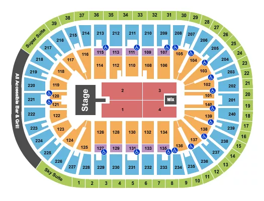 85 SOUTH Seating Map Seating Chart