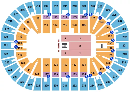 BOXING Seating Map Seating Chart