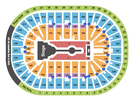 CARDI B Seating Map Seating Chart