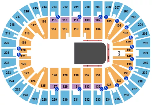CIRQUE CRYSTAL Seating Map Seating Chart