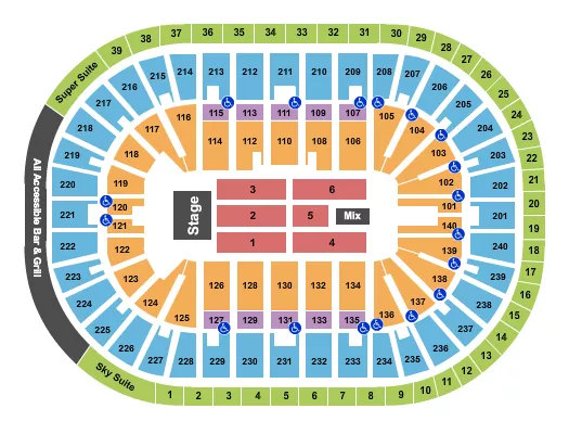 ENDSTAGE 2 Seating Map Seating Chart