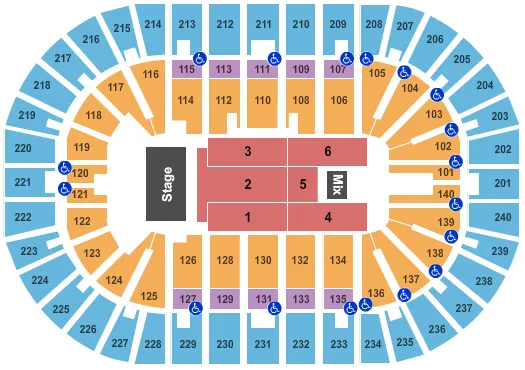 ENDSTAGE 3 Seating Map Seating Chart