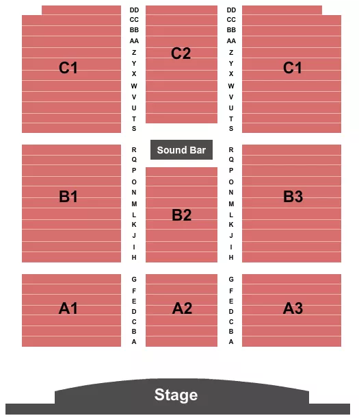 ENDSTAGE Seating Map Seating Chart