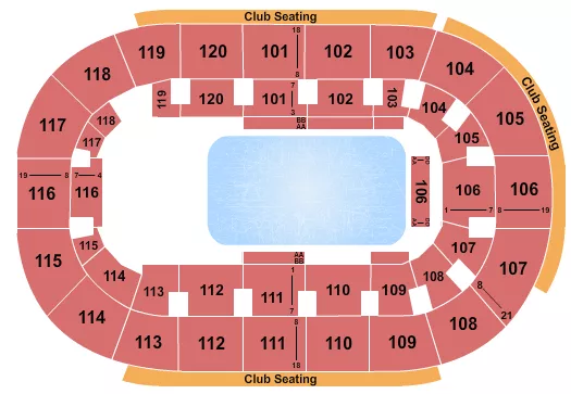 DISNEY ON ICE Seating Map Seating Chart