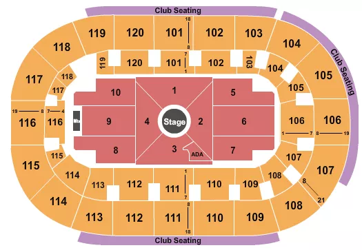 NATE BARGATZE Seating Map Seating Chart