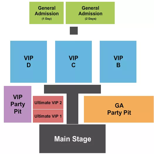 CONCERT Seating Map Seating Chart