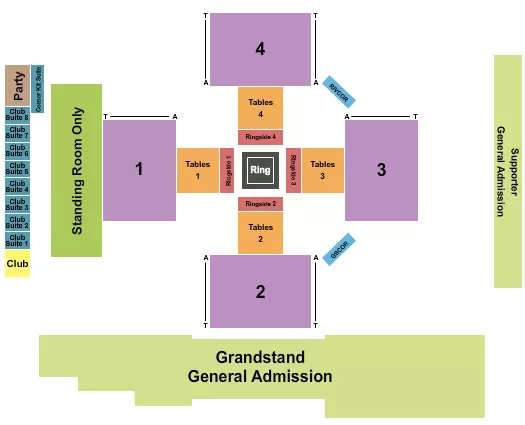 HIGHMARK STADIUM PITTSBURGH BOXING Seating Map Seating Chart
