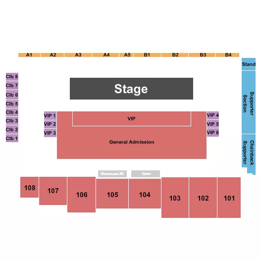 HIGHMARK STADIUM PITTSBURGH DAVID NAIL Seating Map Seating Chart