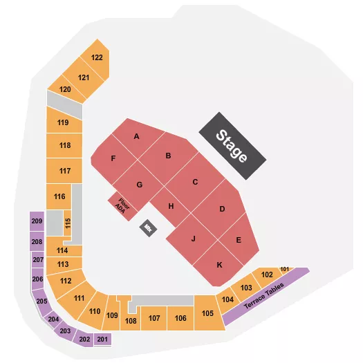 CONCERT Seating Map Seating Chart