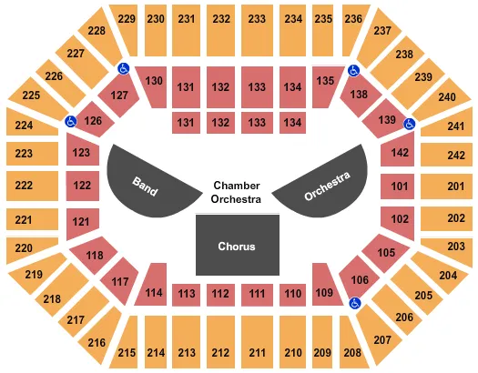 ALL STATE MUSIC FESTIVAL 2 Seating Map Seating Chart