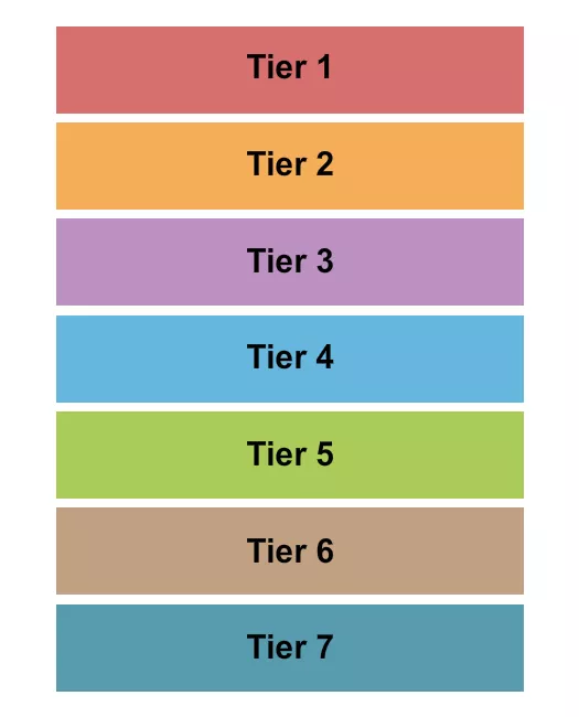 TIERS Seating Map Seating Chart