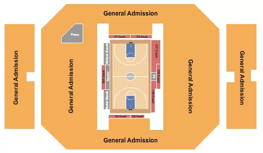 BASKETBALL WBIT Seating Map Seating Chart