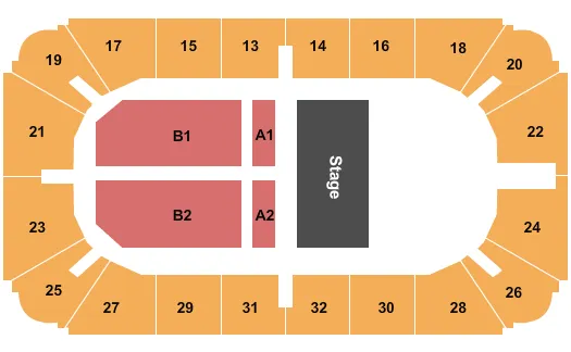 RHONDA VINCENT AND THE RAGE Seating Map Seating Chart