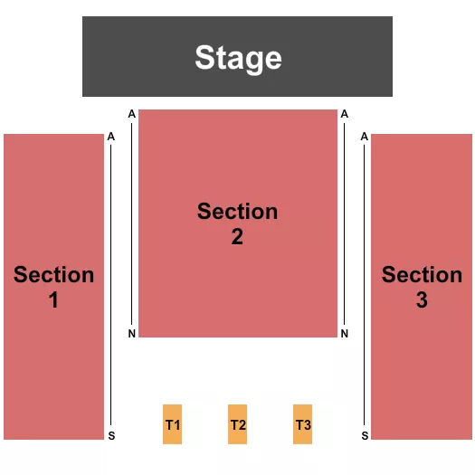 ENDSTAGE RESERVED 1 3 Seating Map Seating Chart