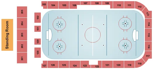 HOCKEY Seating Map Seating Chart