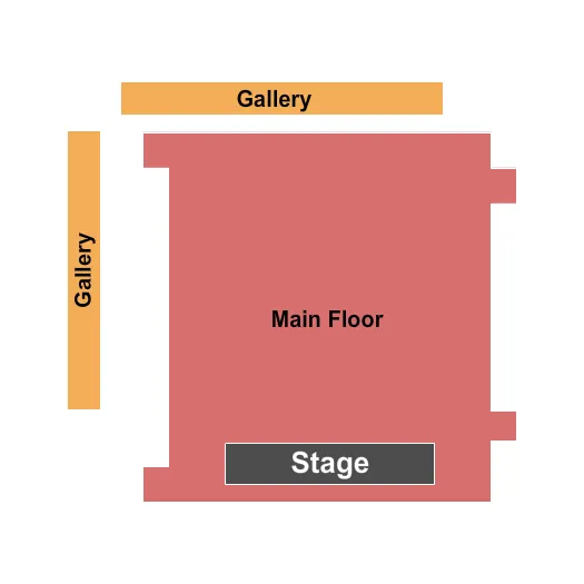 END STAGE Seating Map Seating Chart