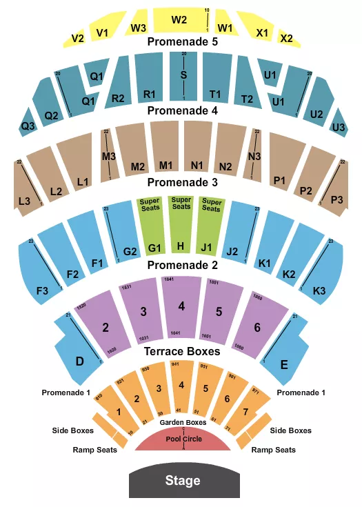 ENDSTAGE POOL TABLES Seating Map Seating Chart