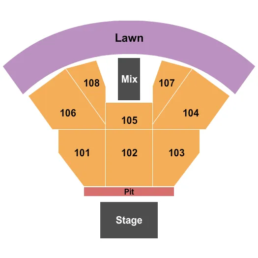 ENDSTAGE GA PIT Seating Map Seating Chart