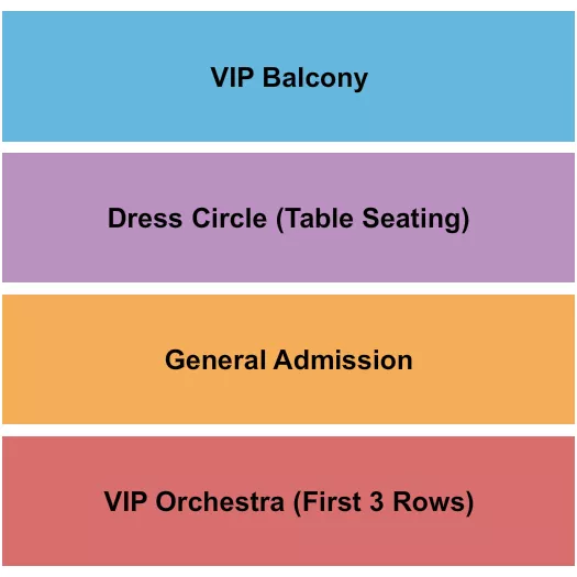 HOLLYWOOD THEATRE VANCOUVER GA VIP DC Seating Map Seating Chart
