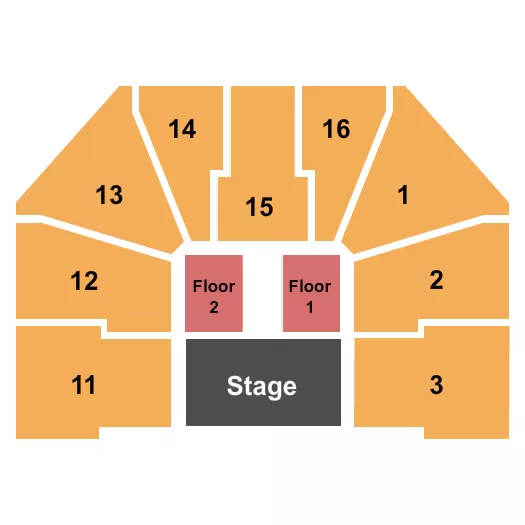 ENDSTAGE Seating Map Seating Chart