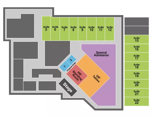 GA TABLES 2 Seating Map Seating Chart