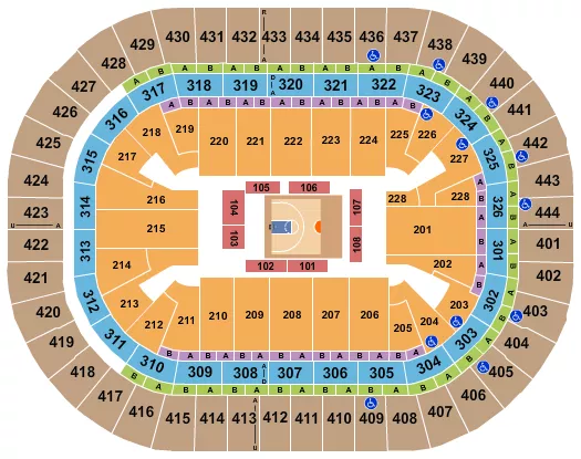 BASKETBALL BIG3 Seating Map Seating Chart