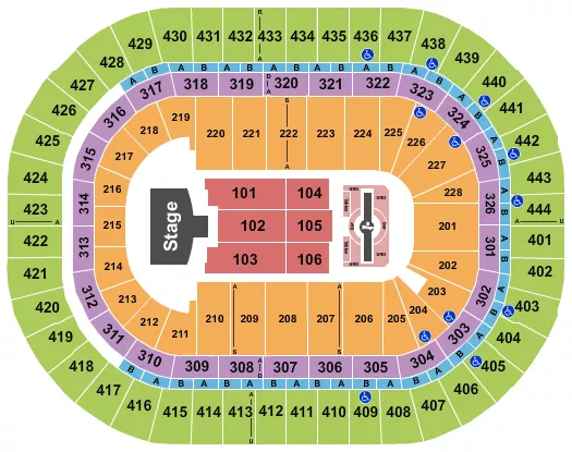 JUSTIN TIMBERLAKE Seating Map Seating Chart
