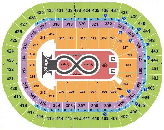 KATY PERRY 1 Seating Map Seating Chart
