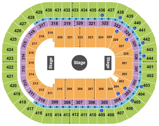 RINGLING BROS CIRCUS Seating Map Seating Chart