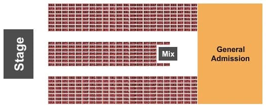 END STAGE Seating Map Seating Chart