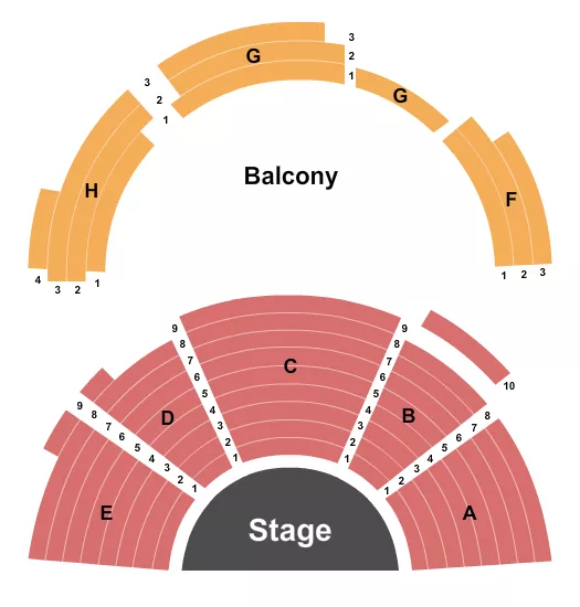 ENDSTAGE Seating Map Seating Chart