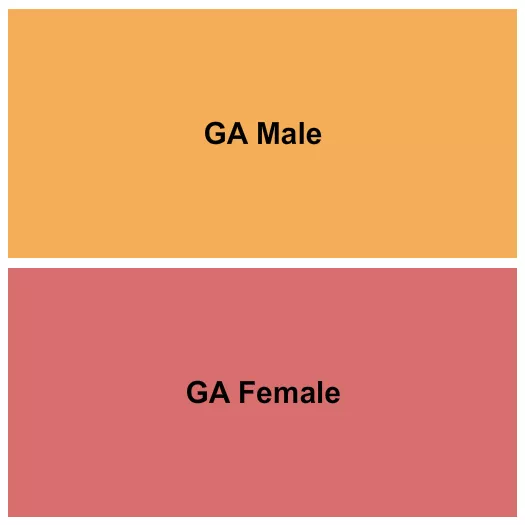 GA MALE FEMALE Seating Map Seating Chart