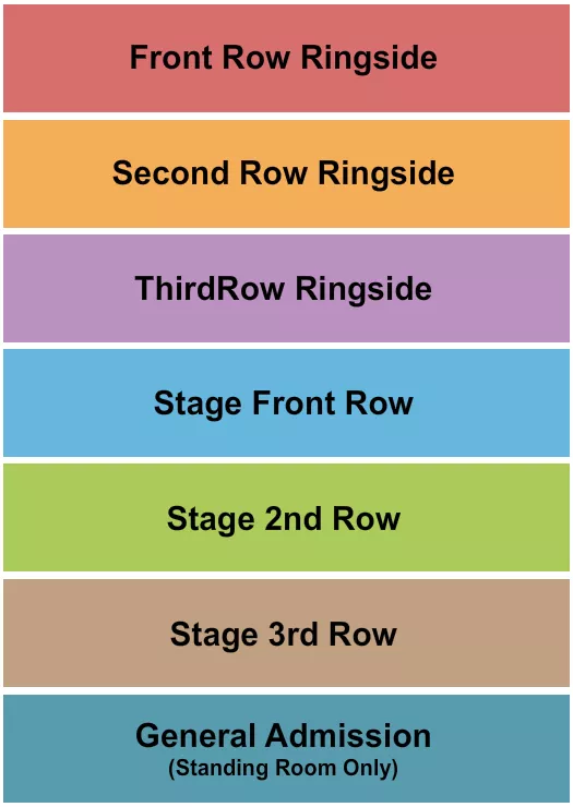 WRESTLING Seating Map Seating Chart