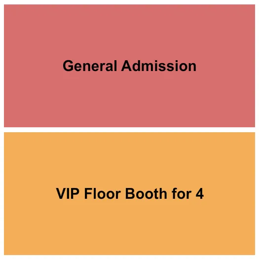 HOWARD THEATRE DC GA VIP BOOTH Seating Map Seating Chart