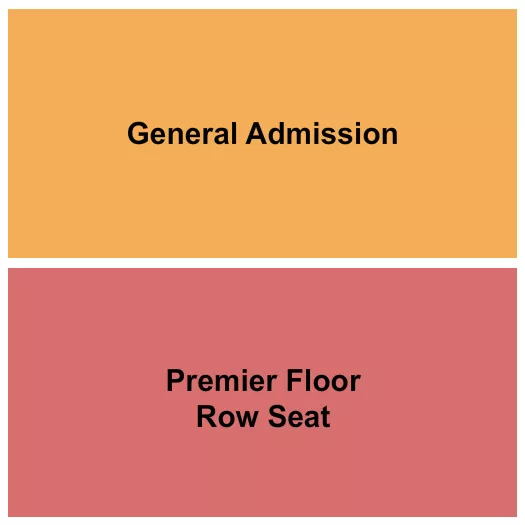 HOWARD THEATRE DC GA PREMIER Seating Map Seating Chart