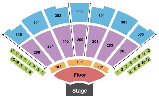 ENDSTAGE 2 Seating Map Seating Chart