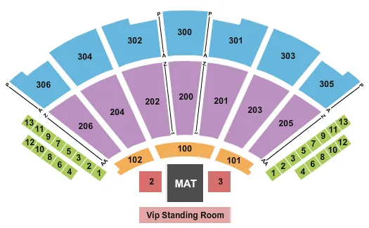 WRESTLING Seating Map Seating Chart