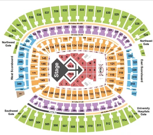 USHER Seating Map Seating Chart