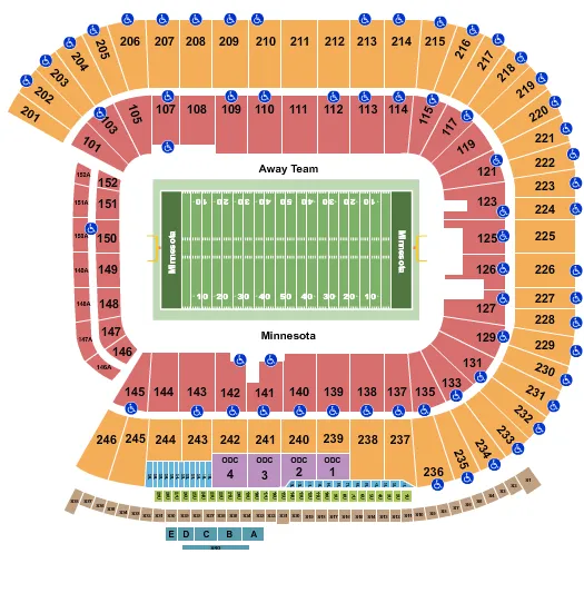 FOOTBALL 2 Seating Map Seating Chart